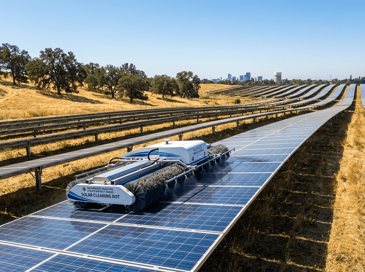 Robotic Solar Panel Cleaning